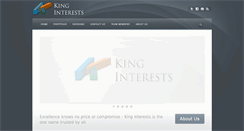 Desktop Screenshot of kinginterests.com