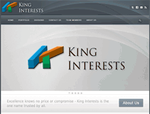 Tablet Screenshot of kinginterests.com